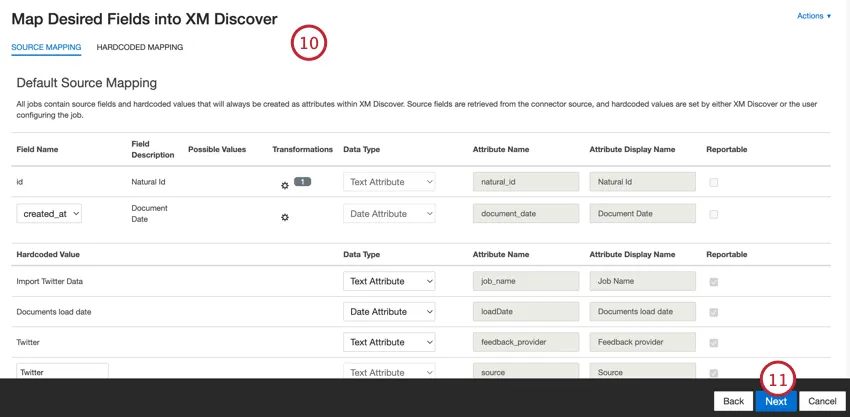 Ajuste de asignaciones de datos