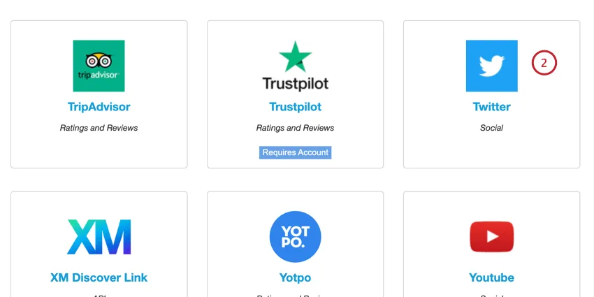 choisir le connecteur twitter inbound