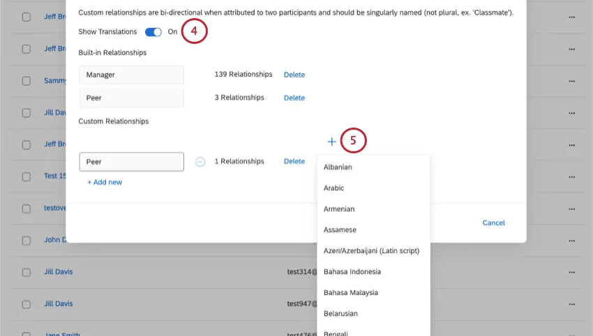 adding a relationship translation
