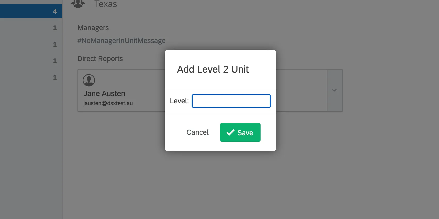 adding a level 2 unit