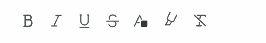 Font options on the Rich Text widget