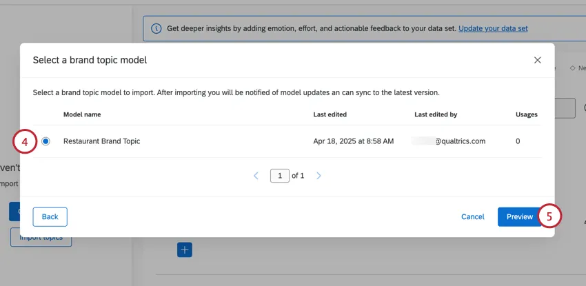 choosing a brand model to import