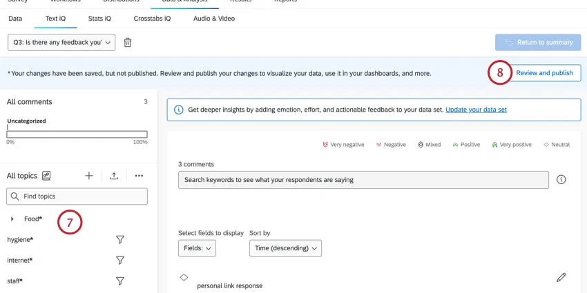 publishing the newly imported model