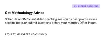 get methodology advice button