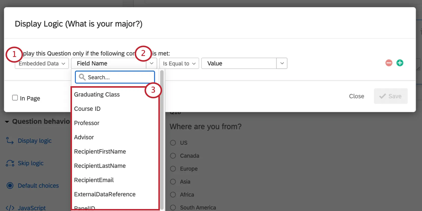 Baseando a lógica em dados incorporados