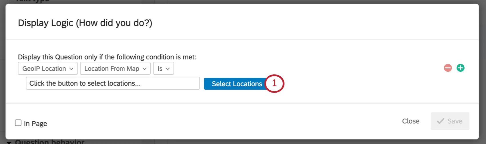 Select Locations button