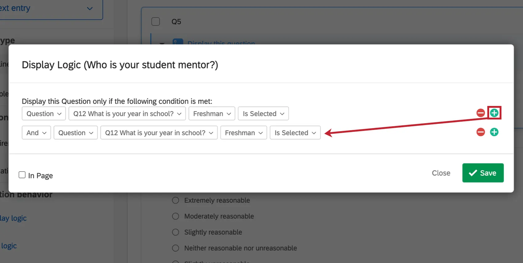 Lajout dune autre condition a pour résultat la répétition de la même condition