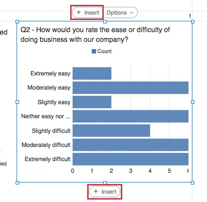 Insert buttons above and below each visualization