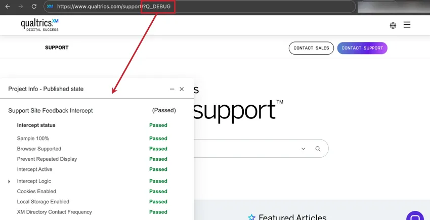 ページのURLに?Q_DEBUGを追加し、広告テストウィンドウを開く。