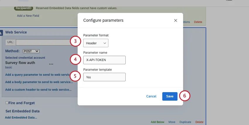 nouvelle fenêtre de configuration des paramètres