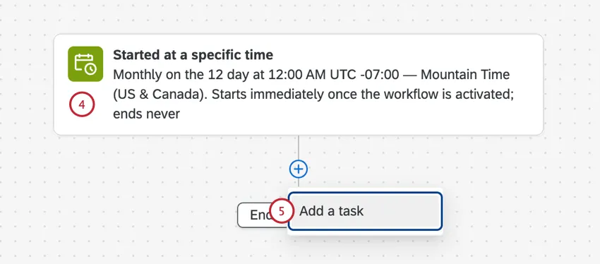 choosing the schedule and adding an extractor task