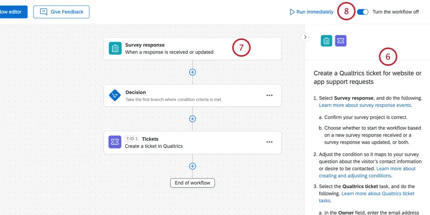 customizing the workflow template