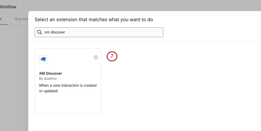 Tile that says XM Discover