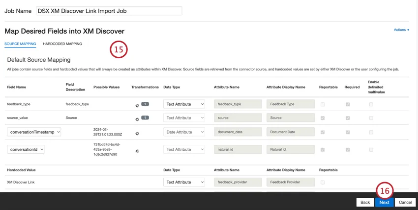 Ajuste de asignaciones de datos