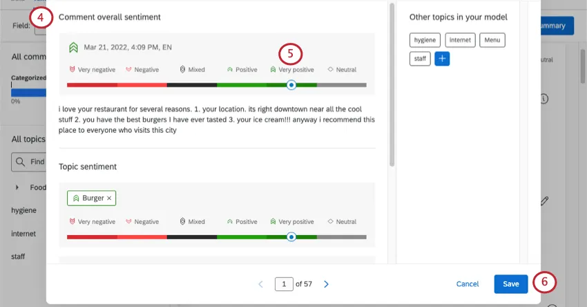 editando el sentimiento