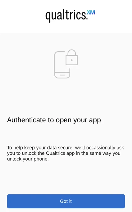 the reauthentication screen