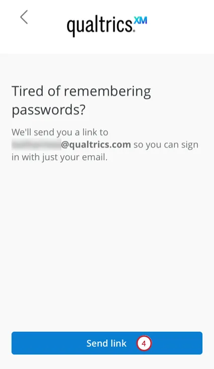 the send link button