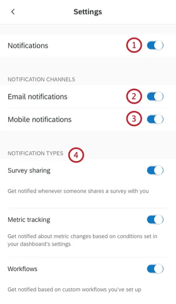 choosing what notifications to receive
