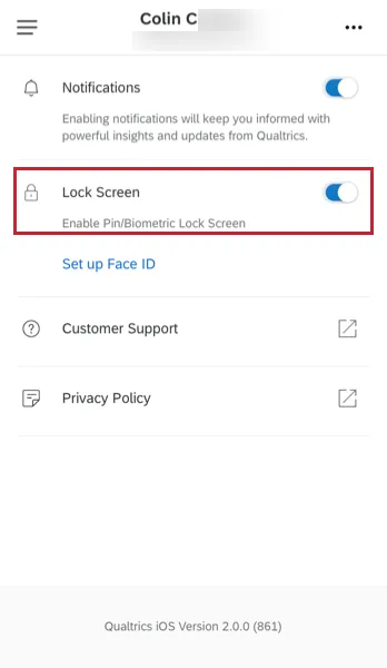 disabling the lock screen option in settings