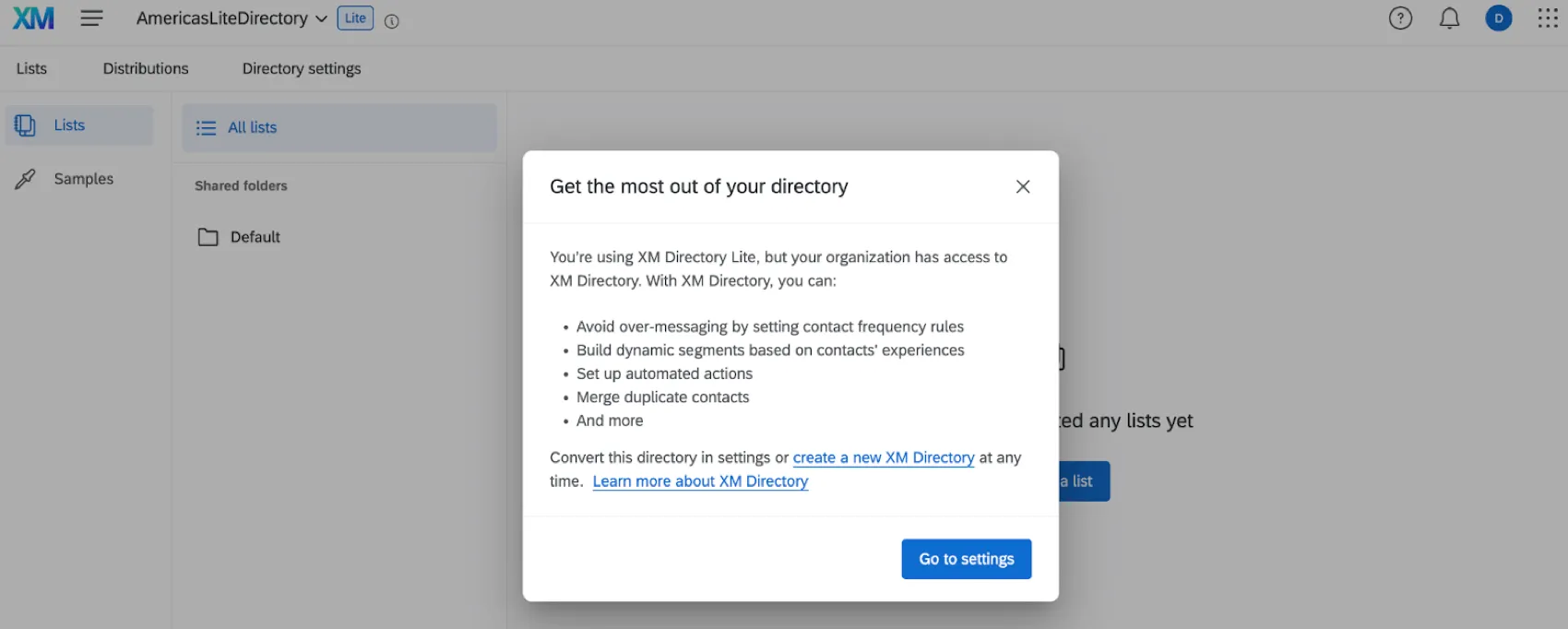 per la conversione di una directory