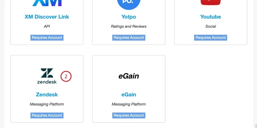 selecting the Zendesk connector