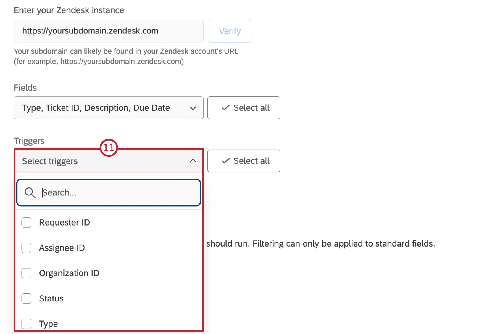 choisir ce qui déclenchera la tâche