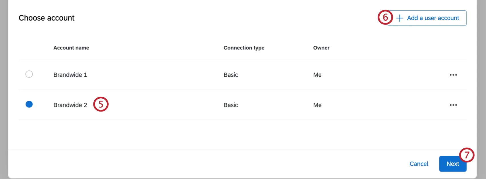 selecting a Zendesk account, or adding a new one